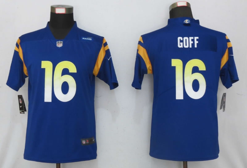 Women Nike Los Angeles Rams 16 Goff Royal Vapor Limited Jersey,We sell and wholesale Women Nike Los Angeles Rams 16 Goff Royal Vapor Limited Jersey on line form chian!